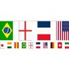 International Flag Party Multi Nations Flags Plastic Bunting