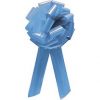 Pale Blue Large Bow Pom Pom Style Bow