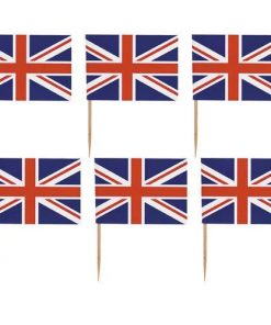 Union Jack Flag Picks For Cupcakes & Sandwiches