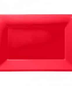Red Plastic Serving Platters