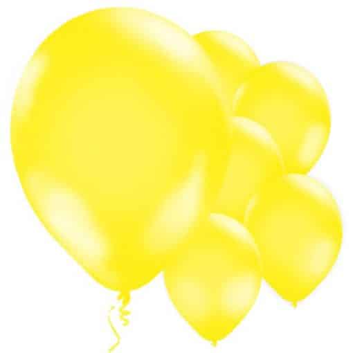 Yellow Latex Balloons -