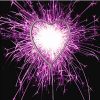 Pink Heart Sparkler
