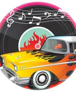 Rock n Roll 50s Classic Paper Plates