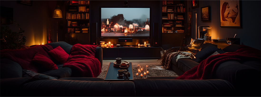 Cinema party at home paper cups