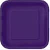 Purple Party Square Paper Plates