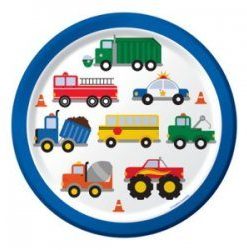 On The Go Traffic Jam Party Paper Plates