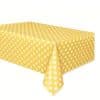 Yellow Polka Dot Plastic Tablecover