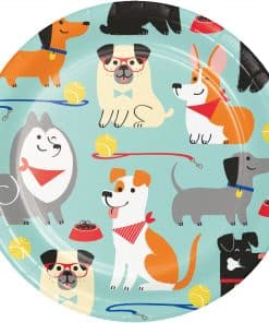 Dog Party Paper Plates