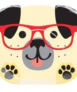 Alternative view of Dog Party Shaped Party Plates - 23cm (Pk 8)