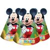 6 x Mickey Mouse Party Cone Hats
