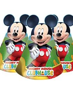 6 x Mickey Mouse Party Cone Hats