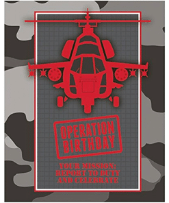 Army Camouflage Party Invitation Cards