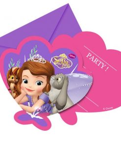 Sofia the First Party Invitation Cards