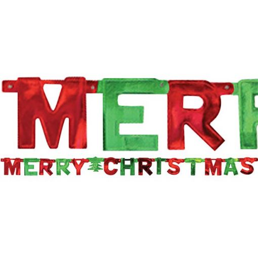 Merry Christmas Letter Banner - 1.5m