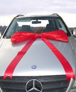 Alternative view of Red Satin Big Bow - 1 metre wide