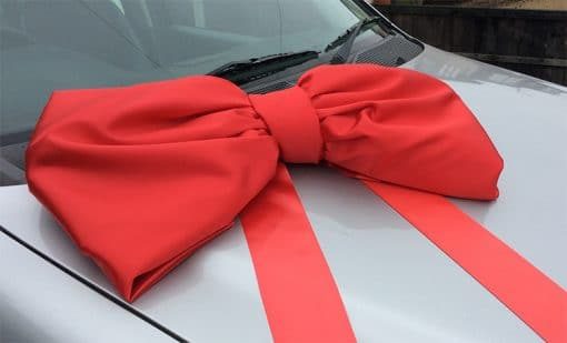 Red Satin Big Bow