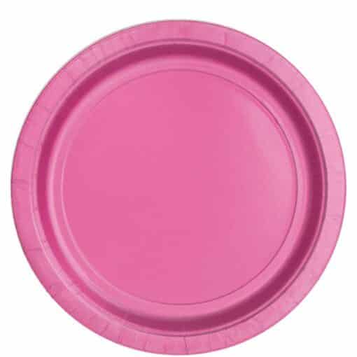 Hot Pink Paper Plates