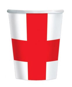 St George's England Flag Paper Cups