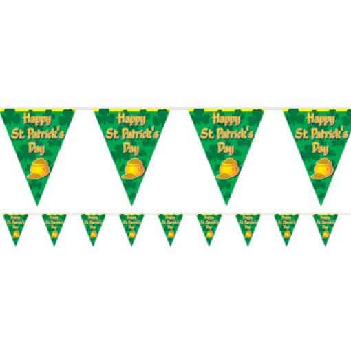 St Patrick's Day Plastic Flag Banner