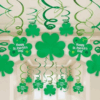 St. Patrick's Day Hanging Swirl Decorations