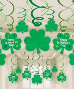St. Patrick's Day Hanging Swirl Decorations