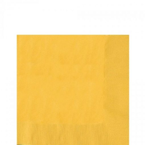 Yellow Party Paper Luncheon Napkins