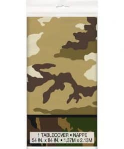 Military Camo Party Plastic Tablecover