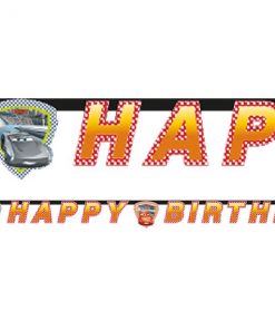 Disney Cars 3 Party Happy Birthday Letter Banner