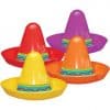 Mexican Fiesta Mini Plastic Sombrero Hat