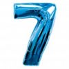 Blue Number 7 Balloon - 34"