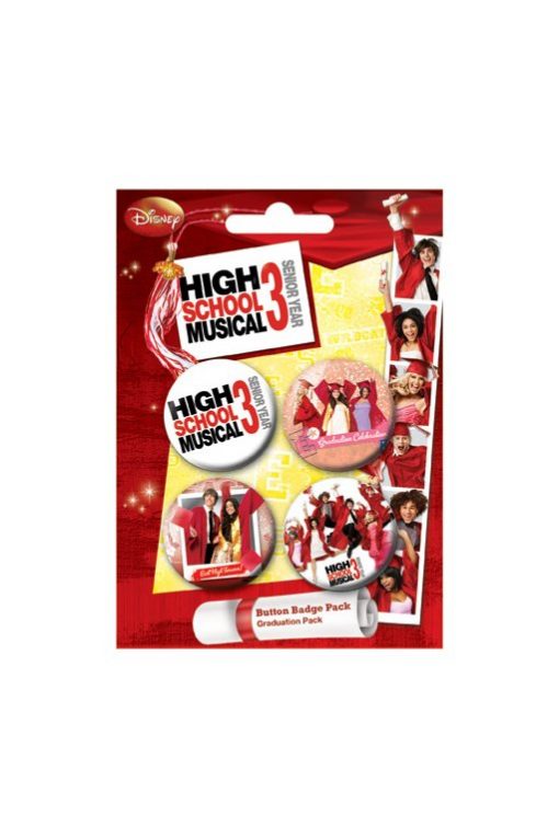 4 x High School Musical 3 Graduation Badges