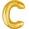 Gold Letter C Giant Foil Balloon - 34"