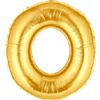Gold Letter O Giant Foil Balloon - 34"