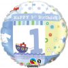 18 Inch 1st Birthday Boy Foil - uninflated - each
