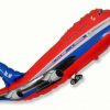 Red Plane Aeroplane Supershape Balloon -  uninflated - each