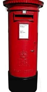 British Post Box Cardboard Cut Out