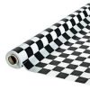 Black & White Checked Banqueting Plastic Table Roll Great For Trestle Tables - 30m