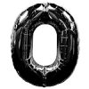 Black Number 0 balloon - 34"