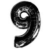 Black Number 9 balloon - 34"