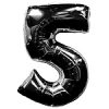 Black Number 5 balloon - 34"