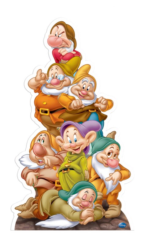 Seven Dwarves  Lifesize  Cardboard Cutout