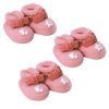 Cake Decorations - Sugar Toppers - Pink Booties (6pk) 