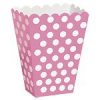Pink Polka Dot Treat Boxes - pack of 8