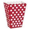 Red Polka Dot Treat Boxes - pack of 8