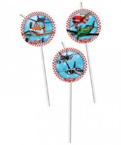Disney Planes Party Straws pk 6