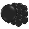 5'' Ebony Black Latex Balloons pk 100