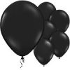 11'' Ebony Black Latex Balloons pk 50