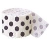 Black Polka Dot Crepe Decorating Roll - 30 foot long