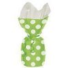 Polka Dots Green Cello Bags pk20