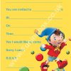 Noddy Party Invitations (Pk 20)
